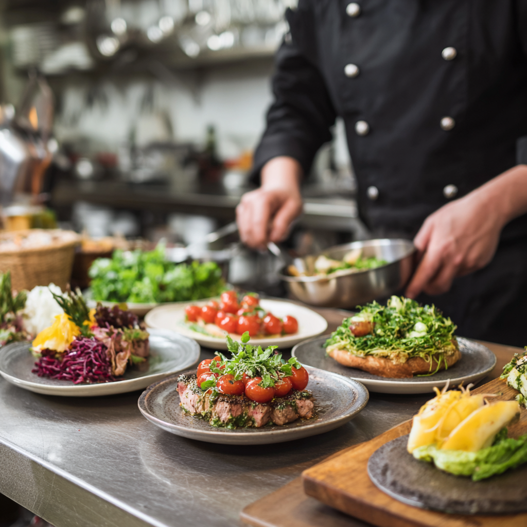 Diverse healthy meal options prepared by experienced chef for different dietary preferences